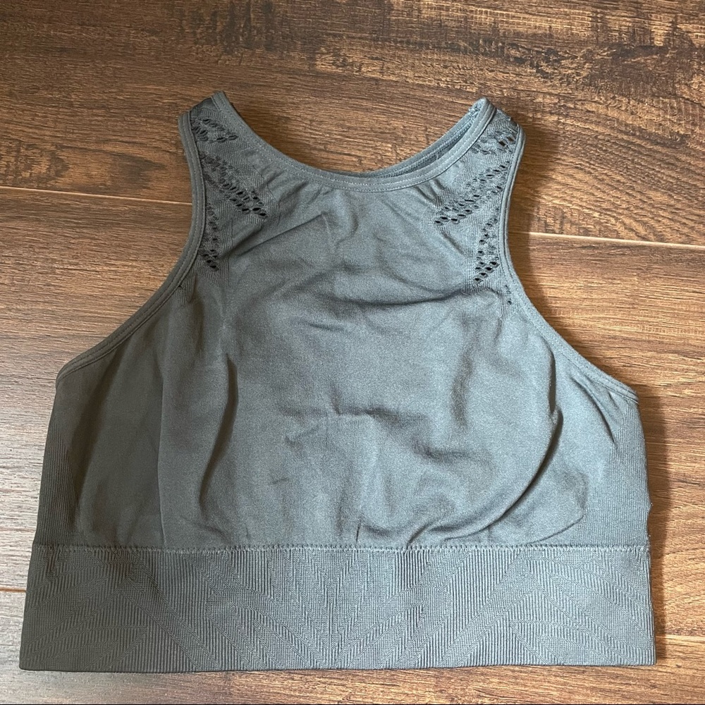 high neck aerie sports bra